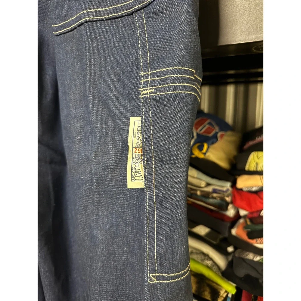 Vintage Sears Denim Overalls 34x30 Made‎ USA Workwear like new